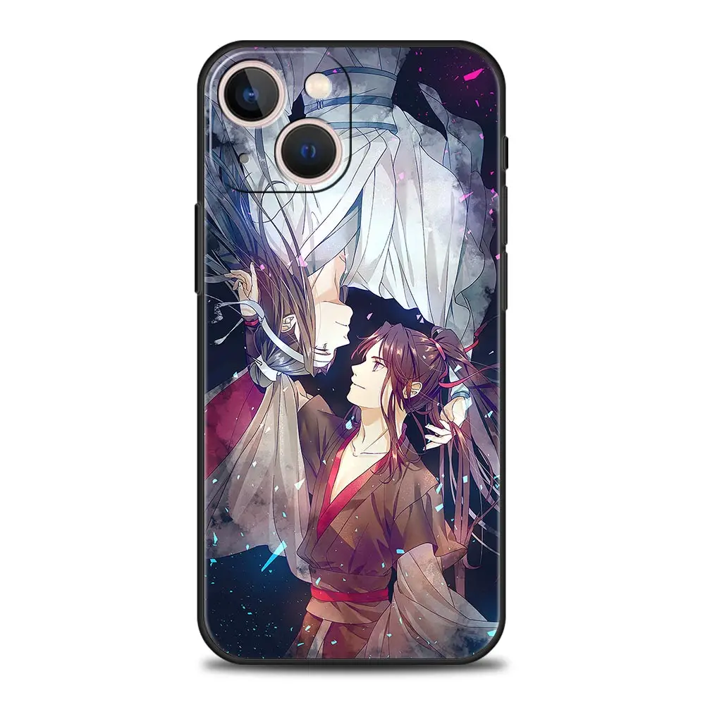 MDZS Anime Mo Dao Zu Shi Wei Wuxian funda de teléfono suave de lujo para iPhone 13 15 14 12 11 Pro MAX XR X SE XS 7 8 Plus cubierta completa - imagen 2