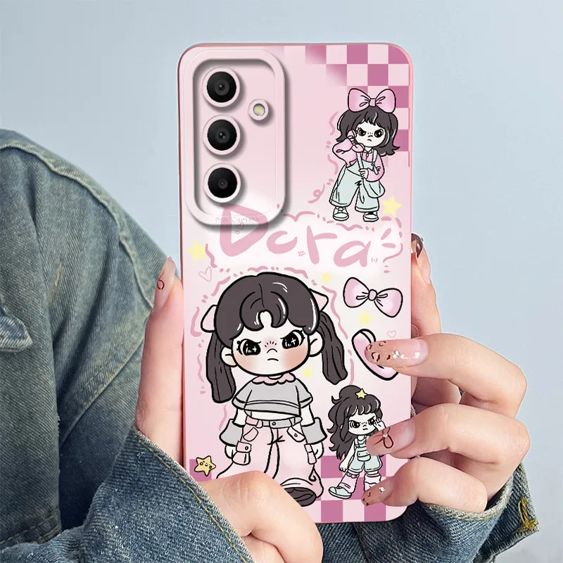 Para Samsung A14 Galaxy A146B funda de lujo fresca divertida mate suave silicona cubierta completa parachoques para Samsung A15 A 15 A 14 bolsas de teléfono - imagen 4