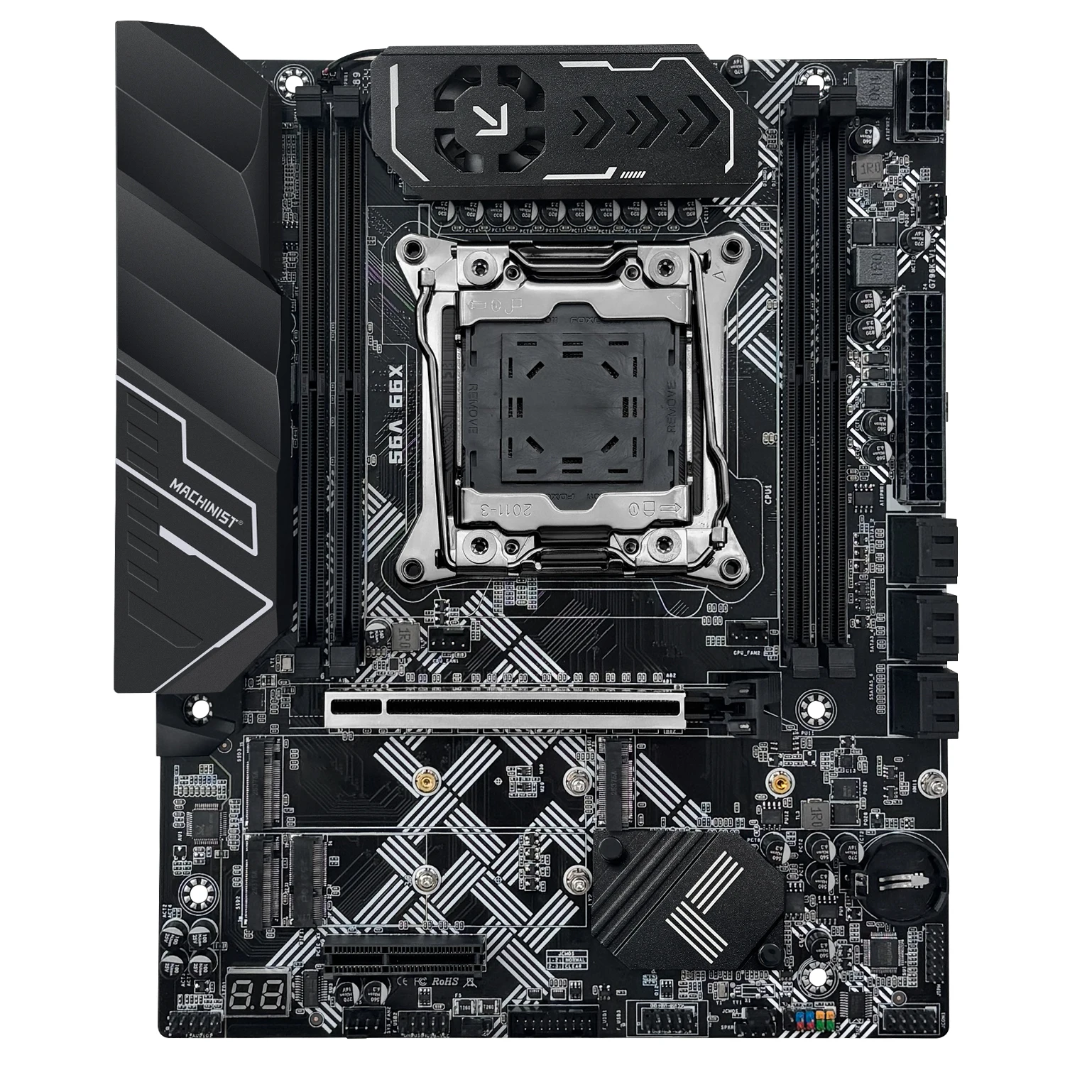 Placa base X99 V9S MACHINIST TPM2.0 LGA 2011-3 Kit Xeon 2650 V4 cpu cuatro canales DDR4 2X8GB RAM C612 chip 3 * NVME M.2 SATA3.0 - imagen 5