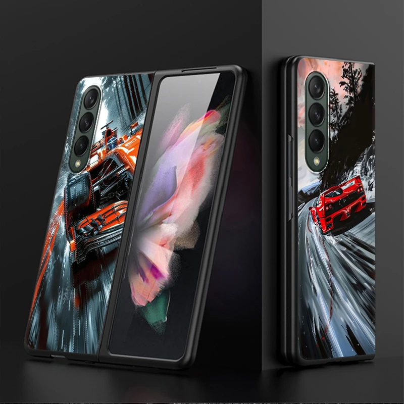 Funda trasera de teléfono para Samsung Galaxy ZFold7 Z Fold 7 6 5 4 3 ZFold6 ZFold5 ZFold3 ZFold4 Cool Car Sports - imagen 3