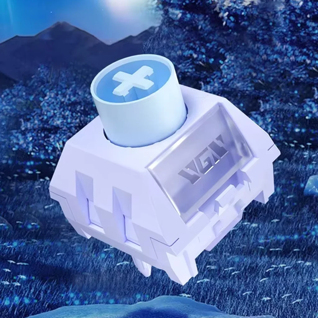 Kailh BOX Aurora ICE Cream Pro interruptor Teclado mecánico interruptores para juegos 5 pines 40g interruptor lineal POM interruptor de resorte de tallo extendido