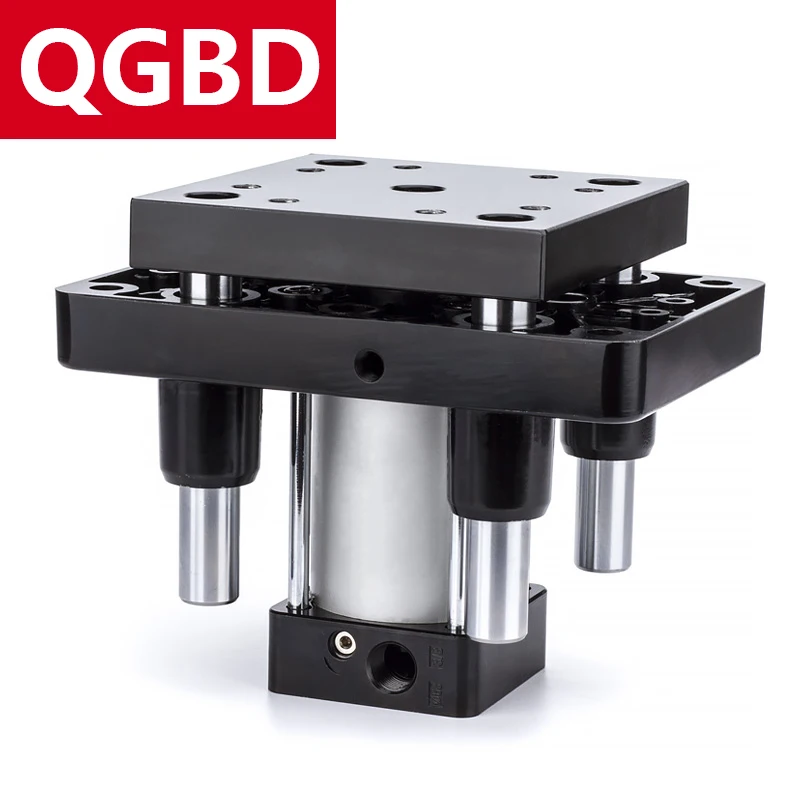 QGBD63-40 QGBD63-50 QGBD80-40 QGBD80-50 Cilindro basculante de cuatro pilares Empuje grande estándar con varilla guía Empuje grande neumático - imagen 2