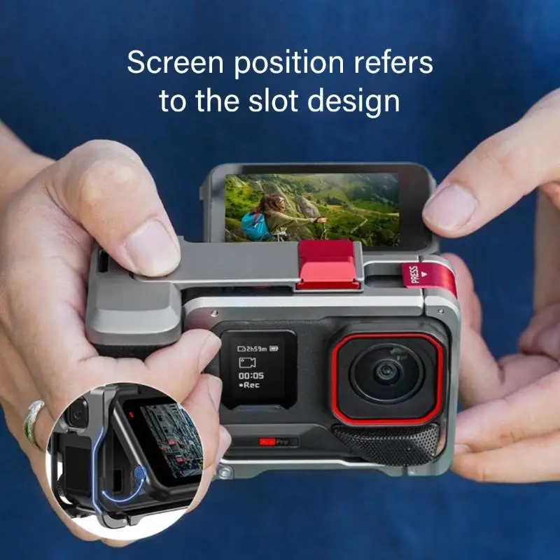 Marco metal aluminio y1ub jaula protectora calzado frío accesorios para cámara expansión zapatilla - imagen 2