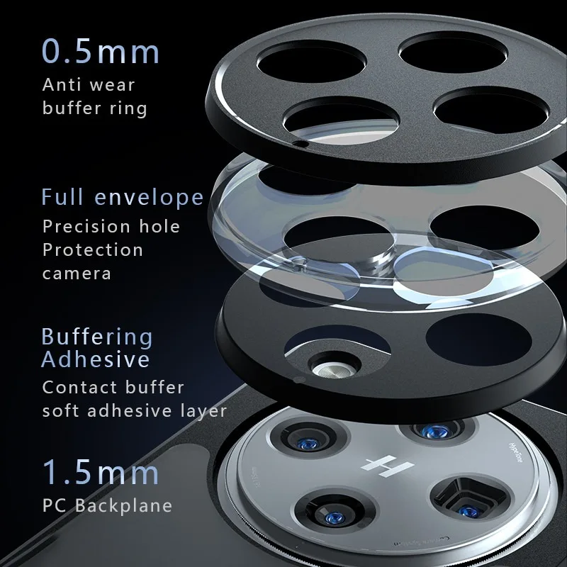 Para OPPO Find X8 Pro, X8 Funda mate ELVEV Skin Feeling Hard PC + TPU Carcasa trasera protectora - imagen 4