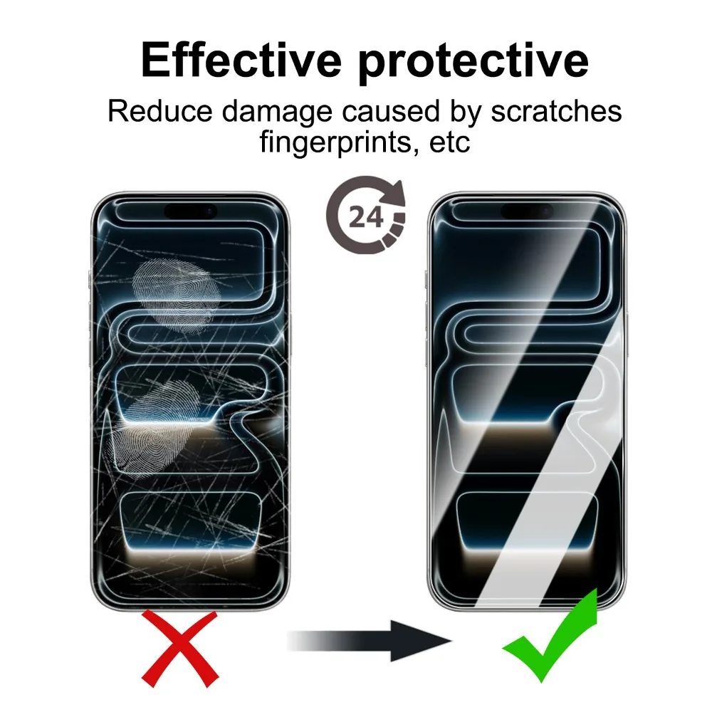 Vidrio templado antiluz azul de fácil instalación para IPhone 17 Pro Max 17 Air HD Protector de pantalla para IPhone 17 película protectora - imagen 3