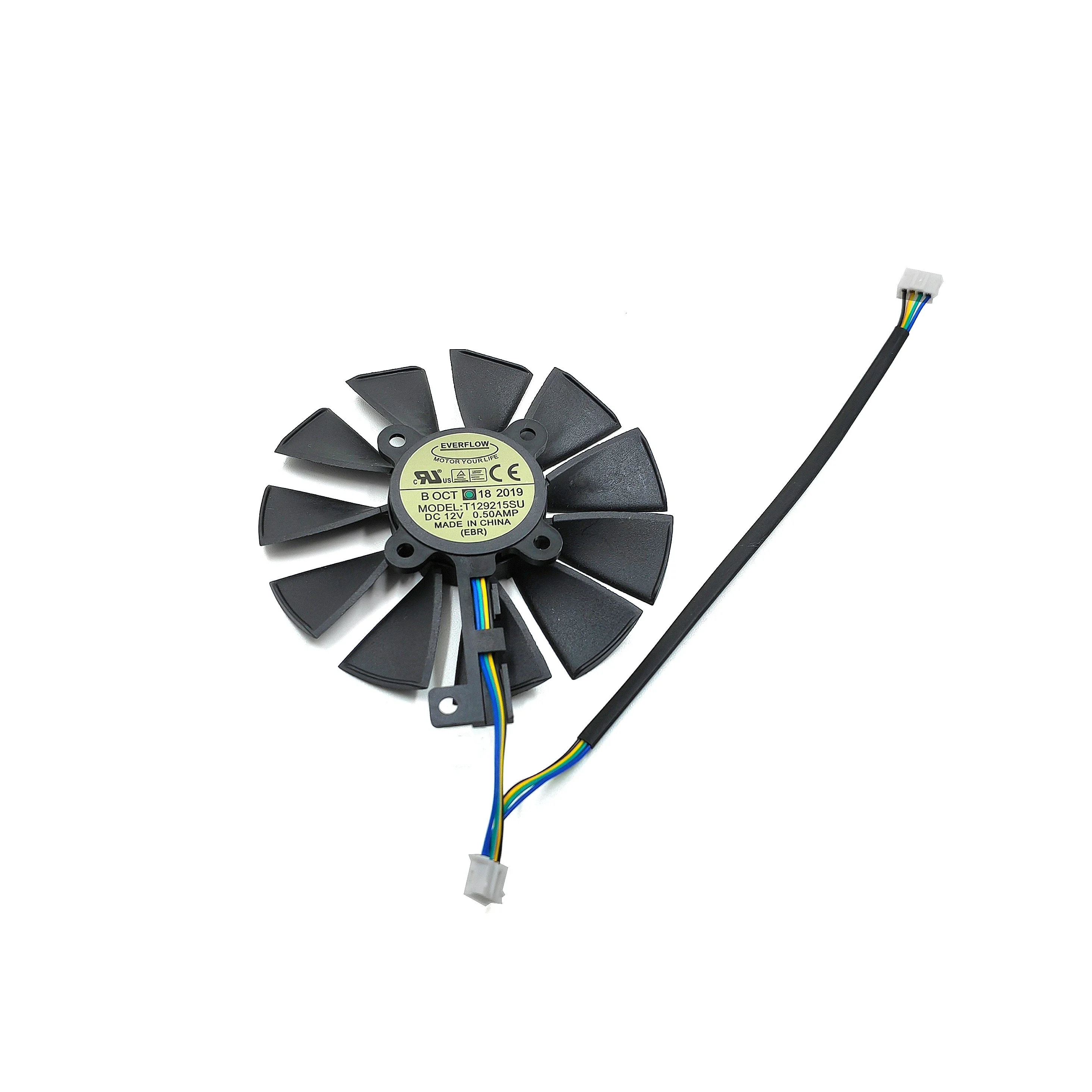 Nuevo ventilador enfriador de 87MM GTX1060 GTX1070 RX480 para ASUS GTX 1060 1070 RX 480 tarjeta gráfica T129215SU PLD09210S12HH ventiladores de refrigeración de 28mm - imagen 4