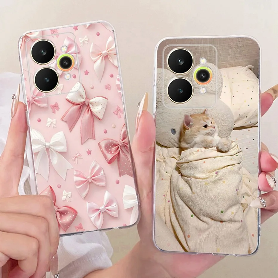 Funda de teléfono con estampado bonito 2025 para Realme 15 15Pro, fundas de silicona suave TPU para Realme15 15 Pro 5G, fundas traseras para parachoques