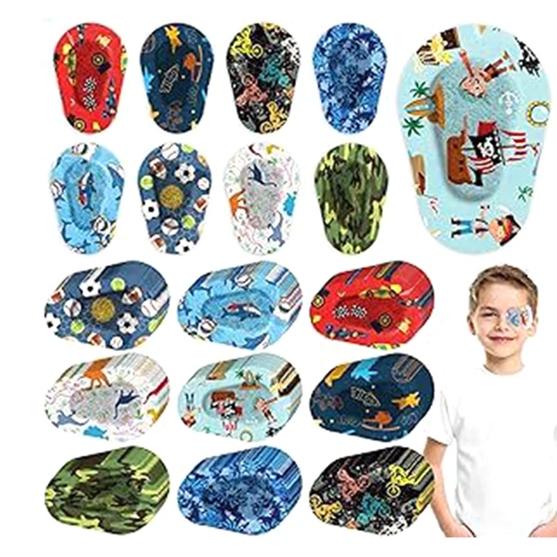 5 uds protege la vista para niños niñas niños cuidado de la visión caliente nuevo ambliopía parche en el ojo parches adhesivos para los ojos almohadilla médica estéril para los ojos - imagen 4