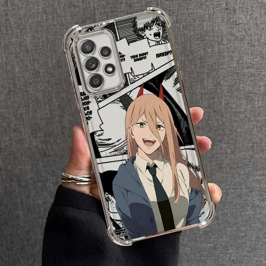 Funda transparente de anime de dibujos animados bonitos de cómic para Samsung Galaxy A33 A25 A16 A15 A21s A52 A17 A24 A35 A36 A26 A13 - imagen 2