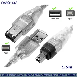 Cable FireWire IEEE 1394 Macho Hembra para Cámara DV