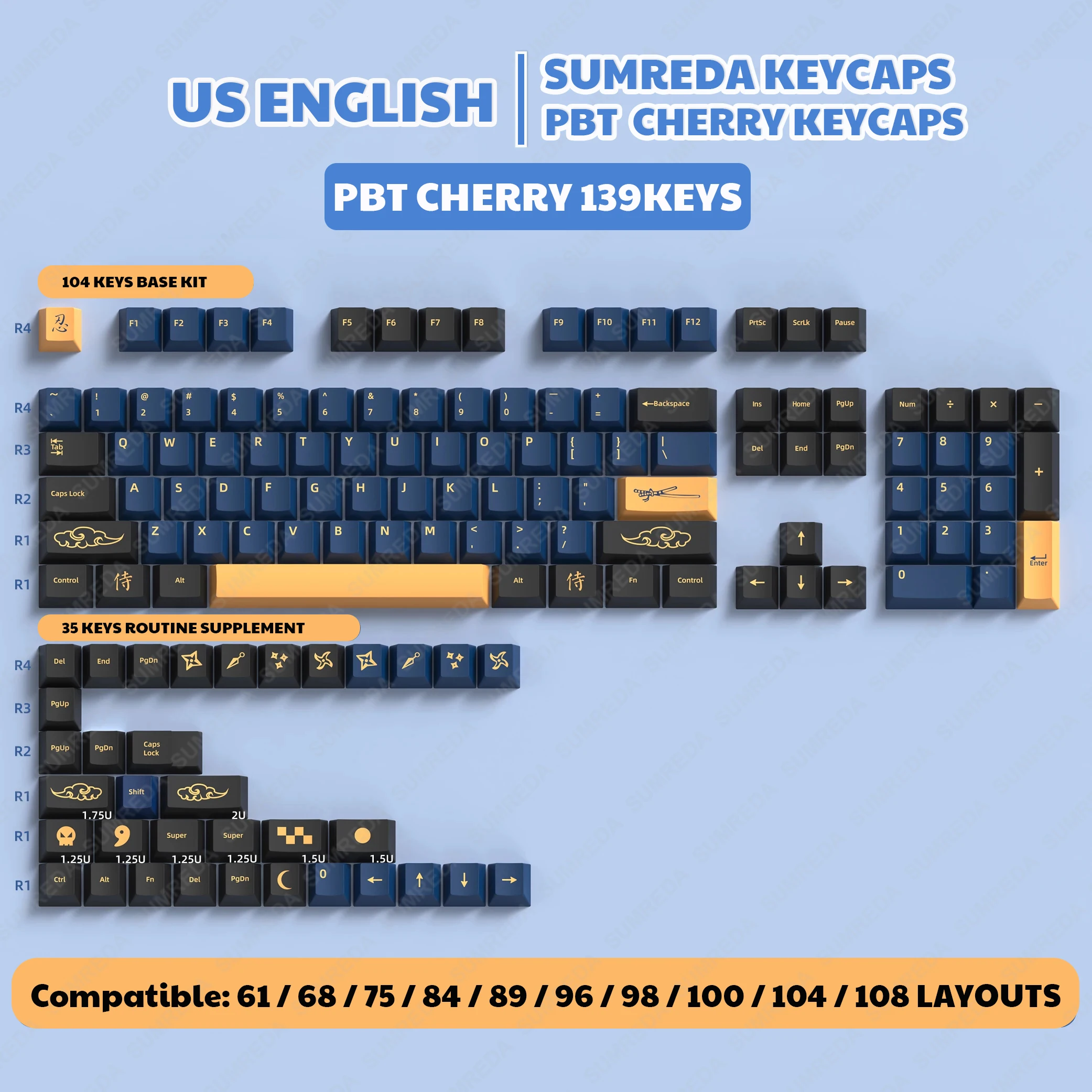 Blue 139keys US