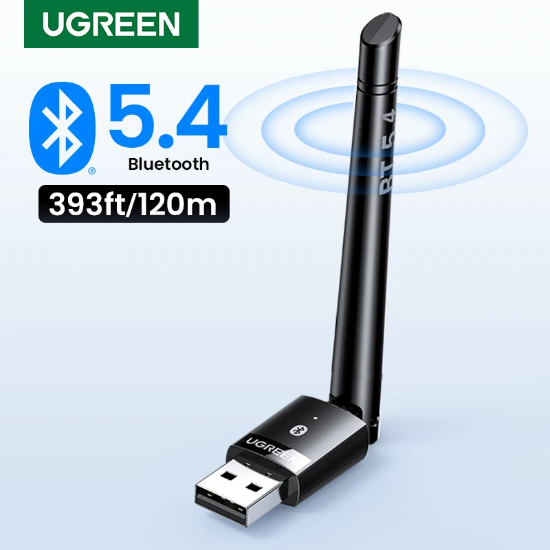 UGREEN-Adaptador USB Bluetooth 5,3 para PC, altavoz, ratón inalámbrico, teclado, música, receptor de Audio, transmisor, Dongle