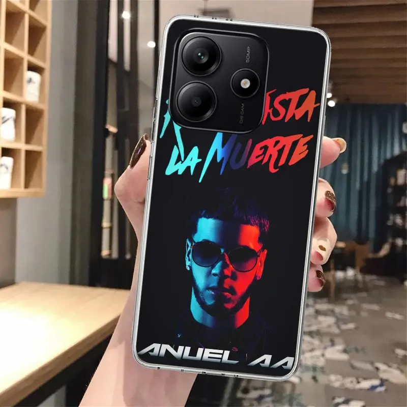 Anuel AA Real H-Hasta La M-Muerte funda de teléfono de silicona para Xiaomi Redmi Note 14 14S 13 12S 11 Pro Plus 11S 10 10S 11T 11E 4G 5G - imagen 3