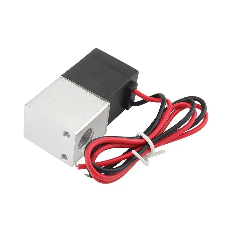 Válvula Solenoide del compresor de aire 1/4 normalmente cerrada 12V 24V 110V 220V voltaje para válvulas solenoides de aluminio neumáticas de aire, agua y aceite - imagen 4