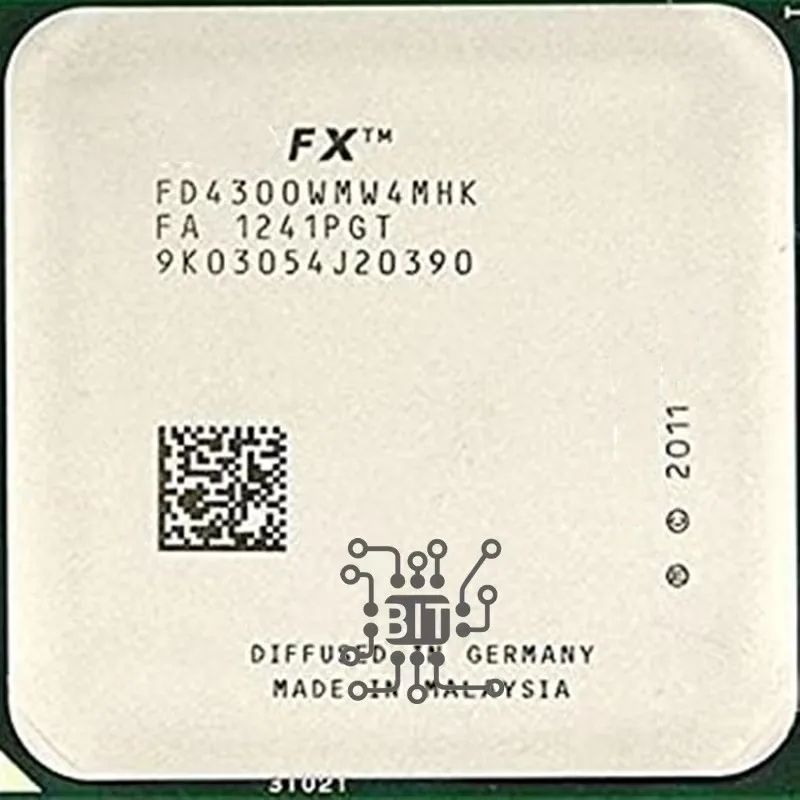 Procesador de CPU de cuatro núcleos FX-Series FX-4300 FX 4300 3,8 GHz FD4300WMW4MHK Socket AM3+