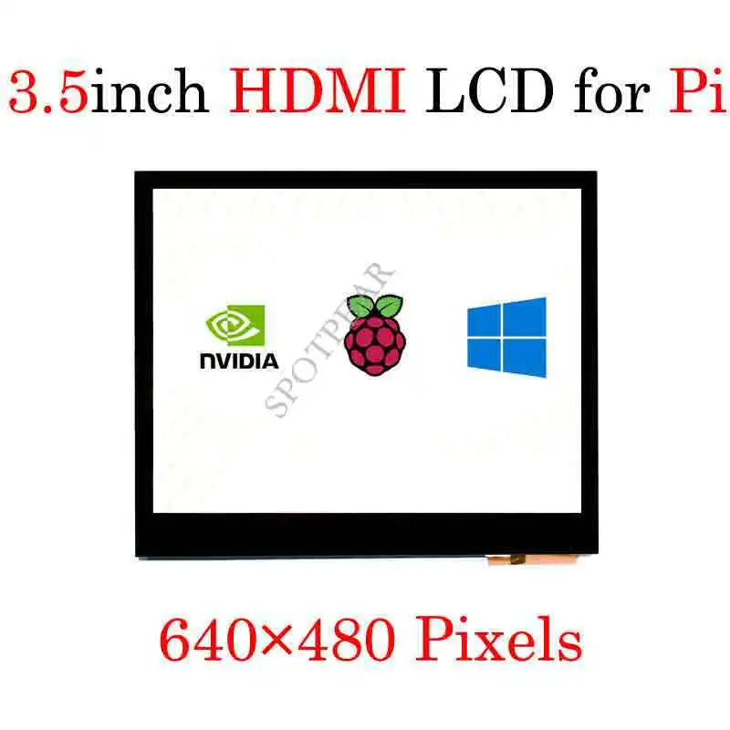 Pantalla táctil Raspberry Pi de 3,5 pulgadas, pantalla táctil capacitiva IPS de 3,5 × 640, compatible con HDMI