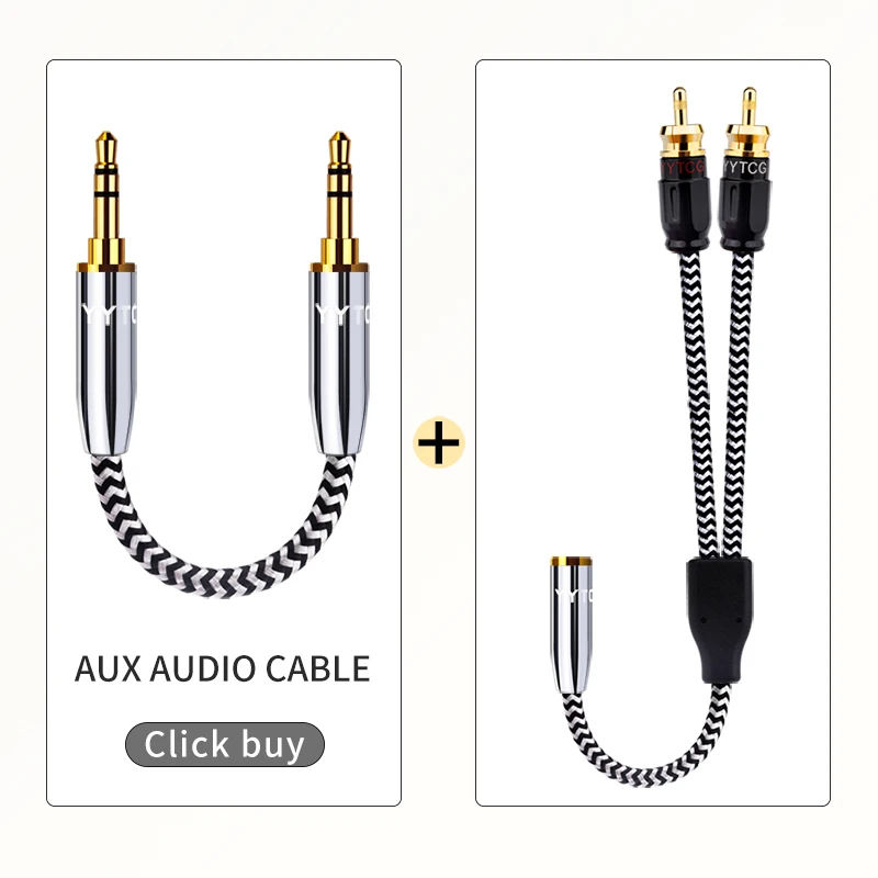 Cable Jack de 3,5mm a 2 RCA hembra a 2 RCA macho, Cable auxiliar de Audio para amplificador, TV, cine en casa, 3,5 - imagen 5