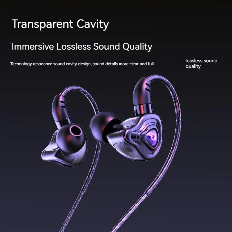 Auriculares intrauditivos con cable 9D Surround Bass tipo C y 3,5mm, auriculares con reducción de ruido para auriculares para juegos Samsung con micrófono HD - imagen 3
