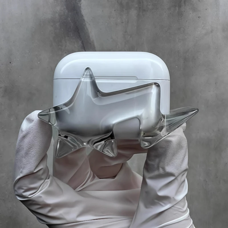 Funda para auriculares con tema de estrella Original, funda decorativa de resina con impresión 3D personalizada para Airpods Pro, protección contra caídas, regalo para auriculares DIY - imagen 2