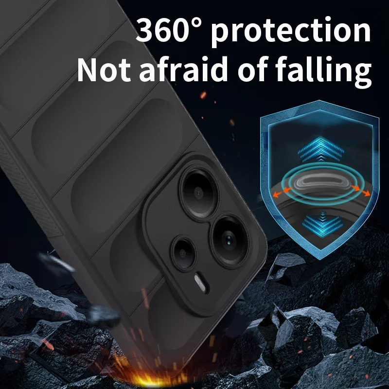 Funda de lujo para Redmi Note 14, funda Redmi Note 14, Fundas Coque de silicona suave TPU, parachoques trasero para teléfono Redmi Note 14 - imagen 5