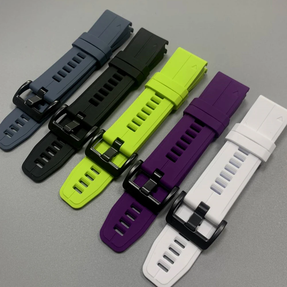 Correa de reloj de silicona QuickFit de 22mm y 26mm para Garmin fenix 8 pro 5X 5 Plus E 7 6 7X Epix Descent G2 Tactix 8 Forerunner 970 - imagen 4