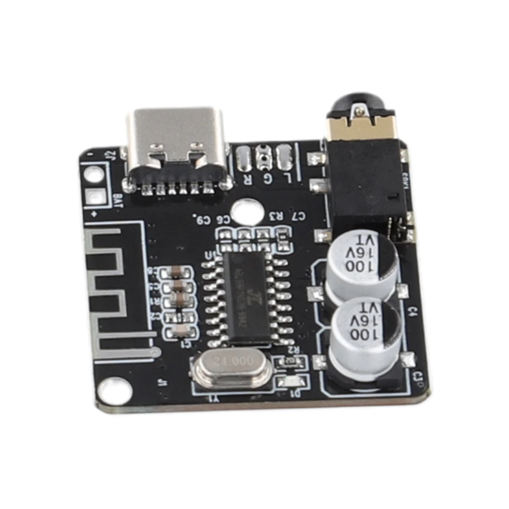 Placa decodificadora de MP3 sin pérdidas, módulo de música estéreo inalámbrico tipo C, placa decodificadora de MP3 para bricolaje, Bluetooth-Compatible5.0 - imagen 4
