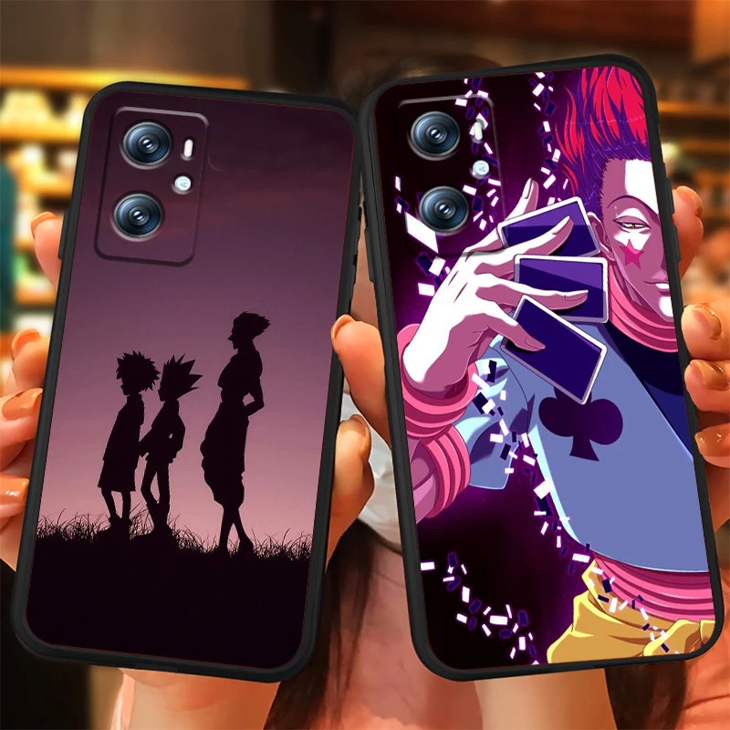 Hunter X Hunter-suave funda negra para teléfono, película de Anime para OPPO Find X5 X3 X6 A54S A5 A94 A16 A53S A57 A74 A72 A98 A78 A96 A9 5G - imagen 2