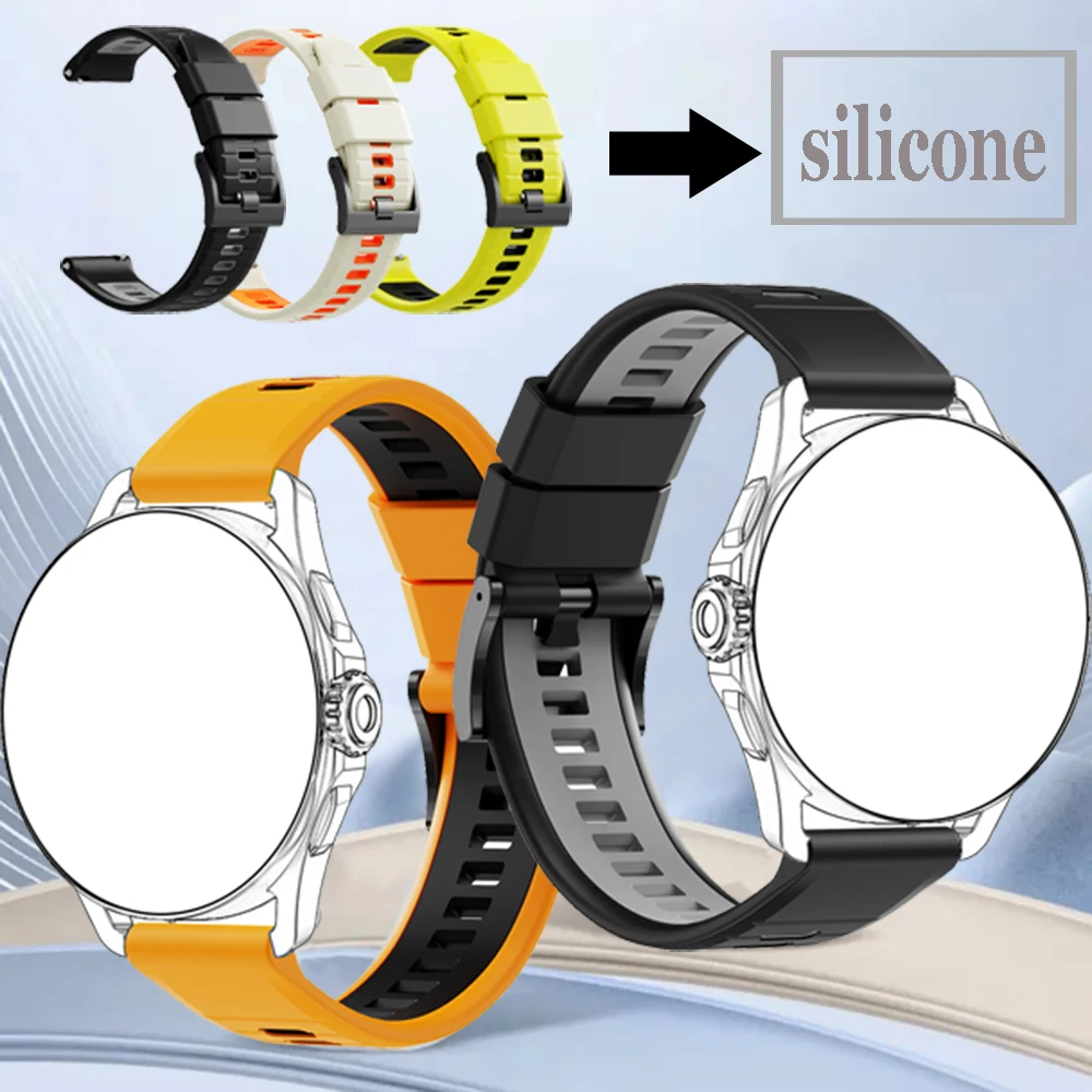 Correa de reloj deportivo de silicona de 24mm para Suunto Watch 9 Baro 7 D5, pulsera transpirable para Tic Watch Pro 5, accesorios para reloj inteligente - imagen 4