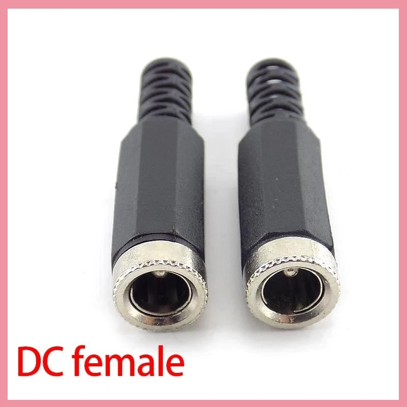 2/5/10 Uds 5,5x2,1mm DC hembra Cable de extensión conector adaptador para sistema de cámara Cctv adaptador de enchufe B6 - imagen 3