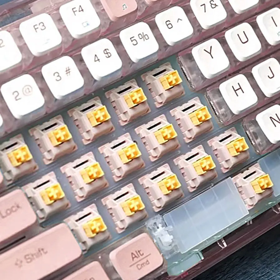 Outemu-interruptor silencioso Peach V2, actualización, Teclado mecánico V2, lineal, táctil, eje de párrafo de 5 pines, intercambio en caliente - imagen 5