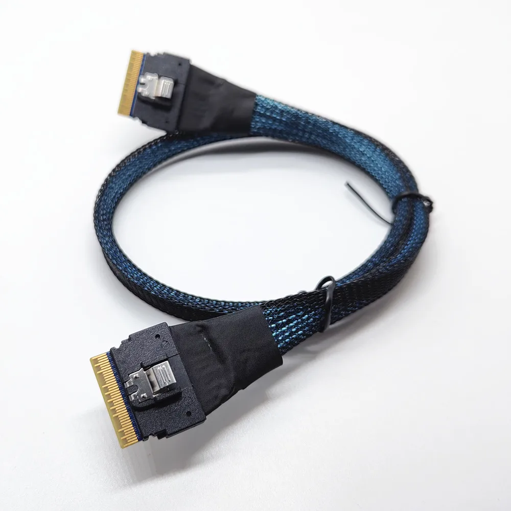 Todo incluido Inserción antioblicua SFF-8654 8i 74 pines a PCI-E Ultraport Slimline 4.0 SFF-8654 Cable