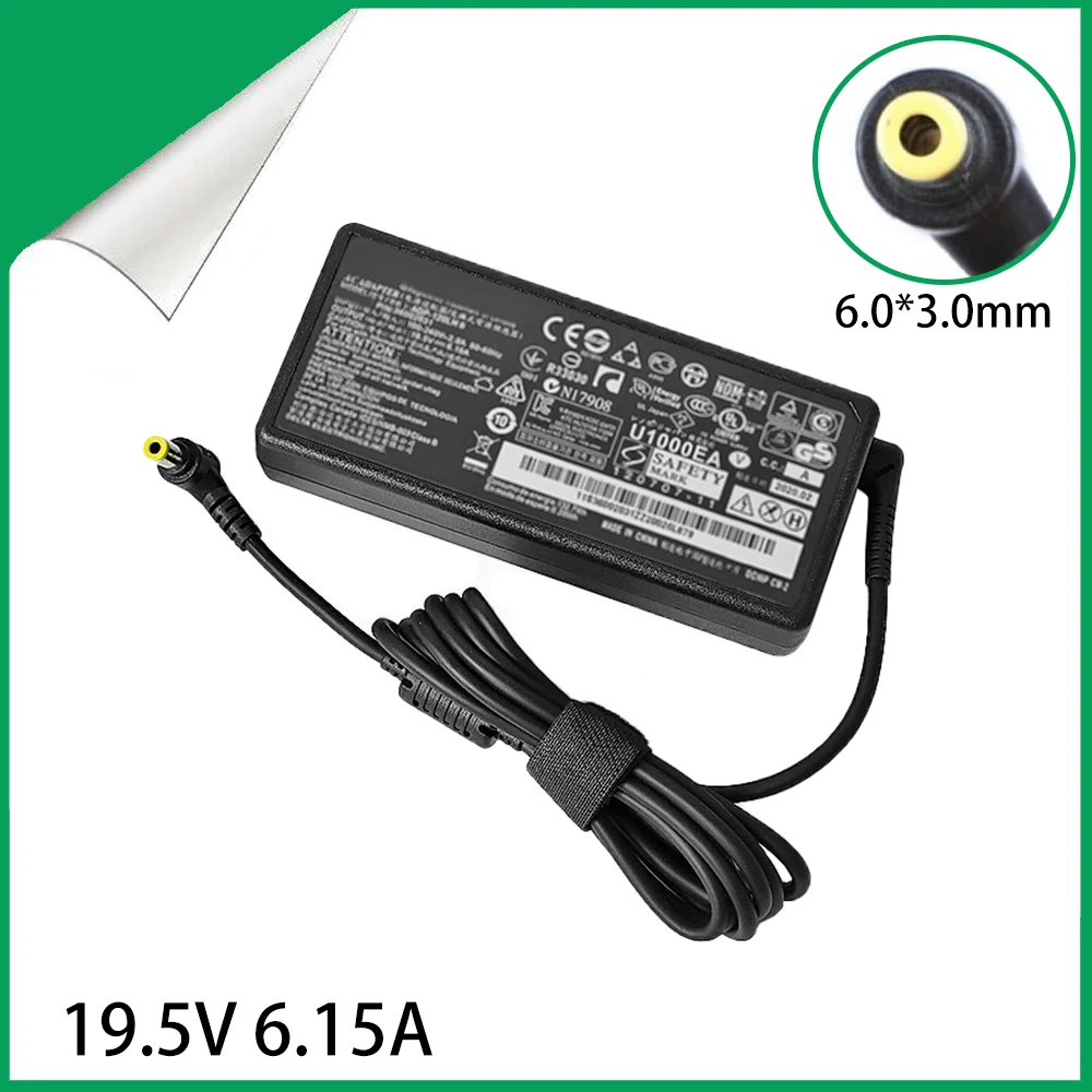 Adaptador de CA de 19,5 V, 6,15a, 120W, 6,0x3,0mm para máquina todo en uno Lenovo B305 C305 B31R2 E4000 C320 C340 41A9734 41A9732