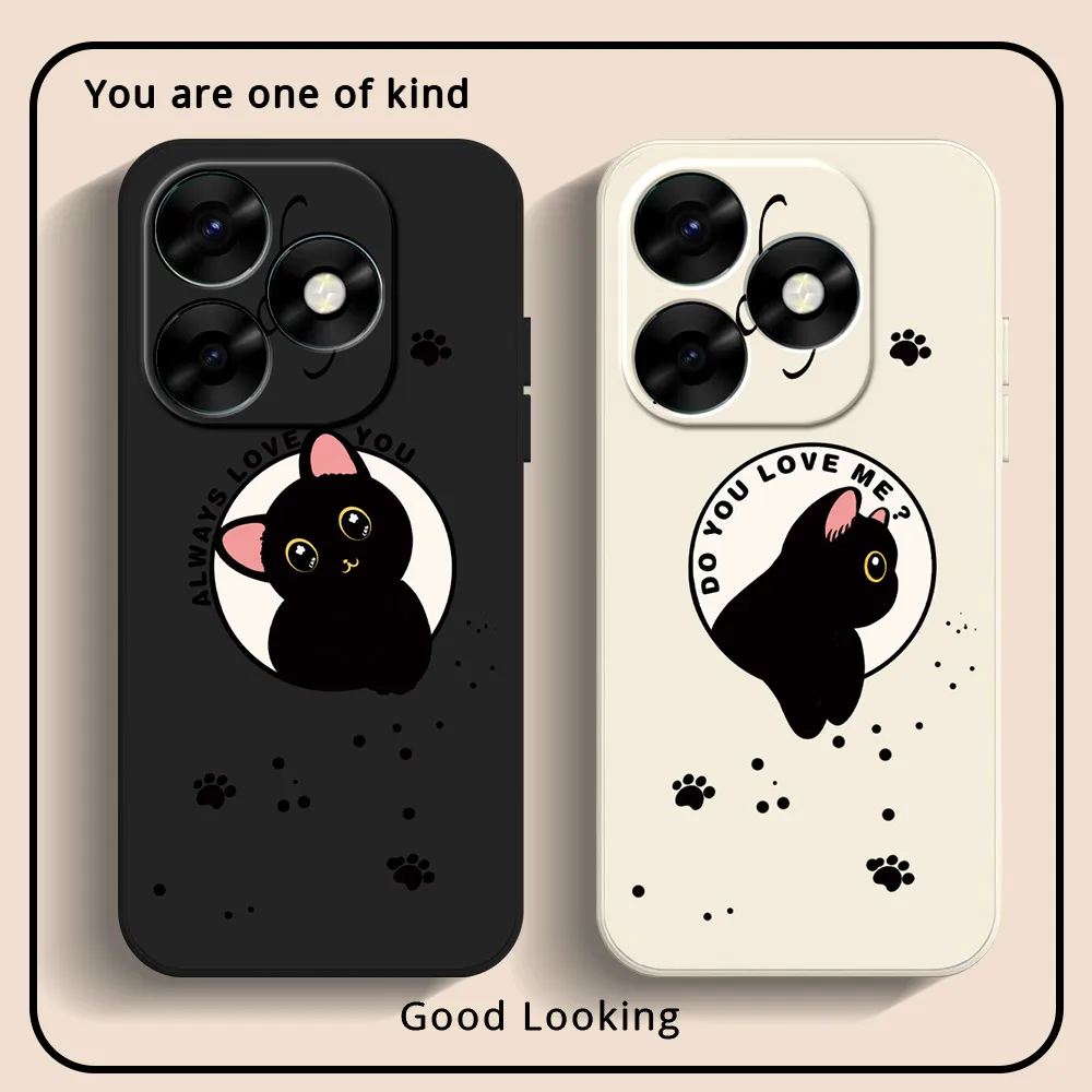 Funda de teléfono para Itel S23 Plus S23 + A70 Itel A60S A60, carcasa trasera a prueba de golpes, silicona suave TPU, carcasa de dibujos animados de lujo a la moda - imagen 2