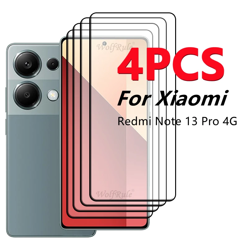 Protector de pantalla para Xiaomi Redmi Note 13 Pro, 4G, 4G, 4G, 9H