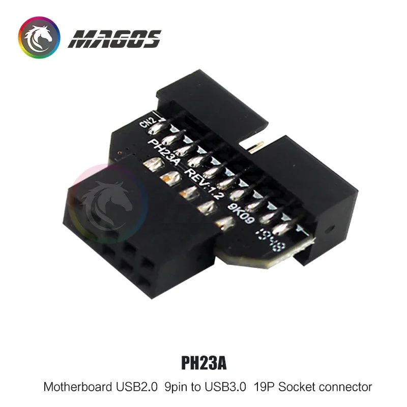 Adaptador USB Mobo para ordenador PC, convertidor mutuo USB 2,0 a USB 3,0, conector macho a hembra de 9 pines - 19 pines - imagen 3