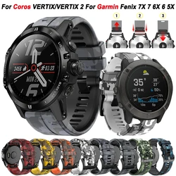 Correa de Silicona COROS Vertix 2 y Garmin Fenix/Epix 22 mm Camuflaje