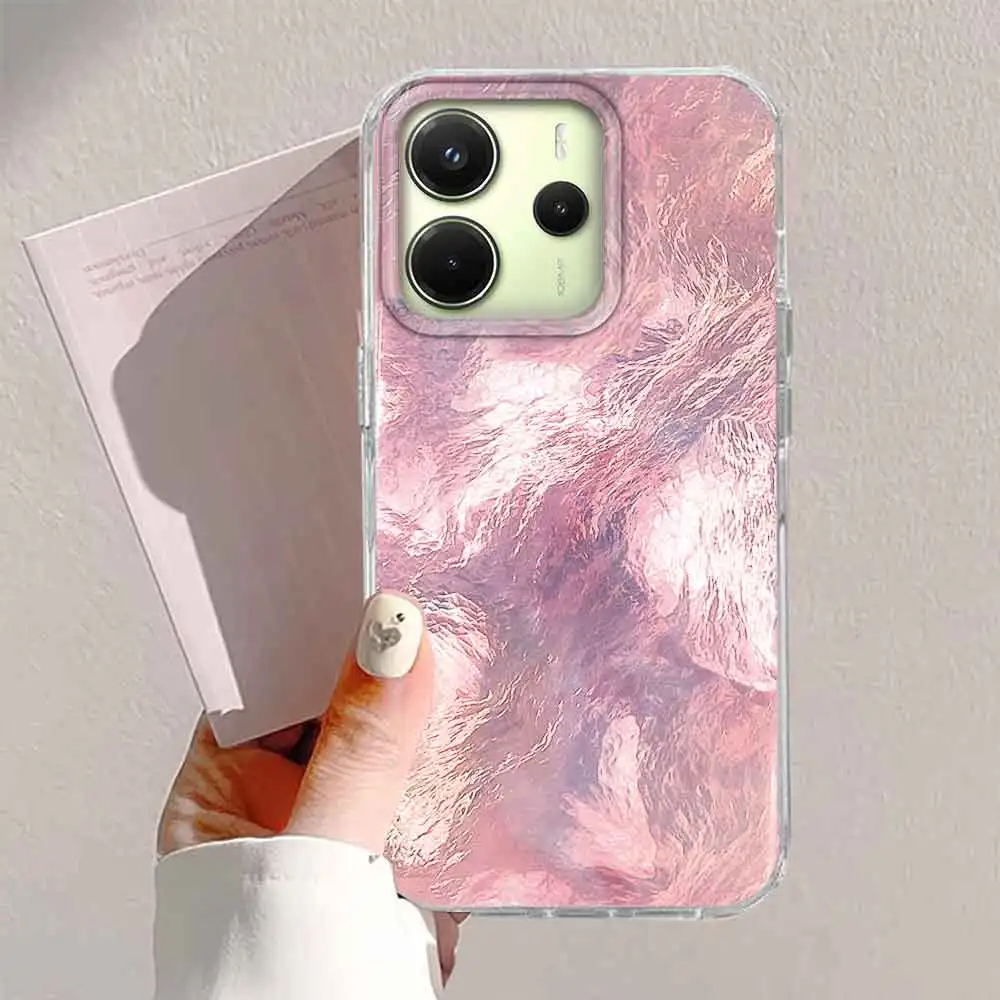 Funda de teléfono INS de moda marrón caramelo para Xiaomi Redmi Note 15 14 13 12 11S 10 10S 8 9 Pro 15C 9C 13C 14C A3 9A A1 A5 - imagen 5