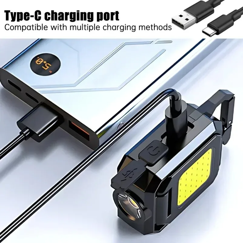 Llavero con luz de emergencia para exteriores, lámpara de bolsillo para acampar, Mini linterna LED para acampar, senderismo, abridor de botellas de cerveza, adorno pequeño - imagen 2