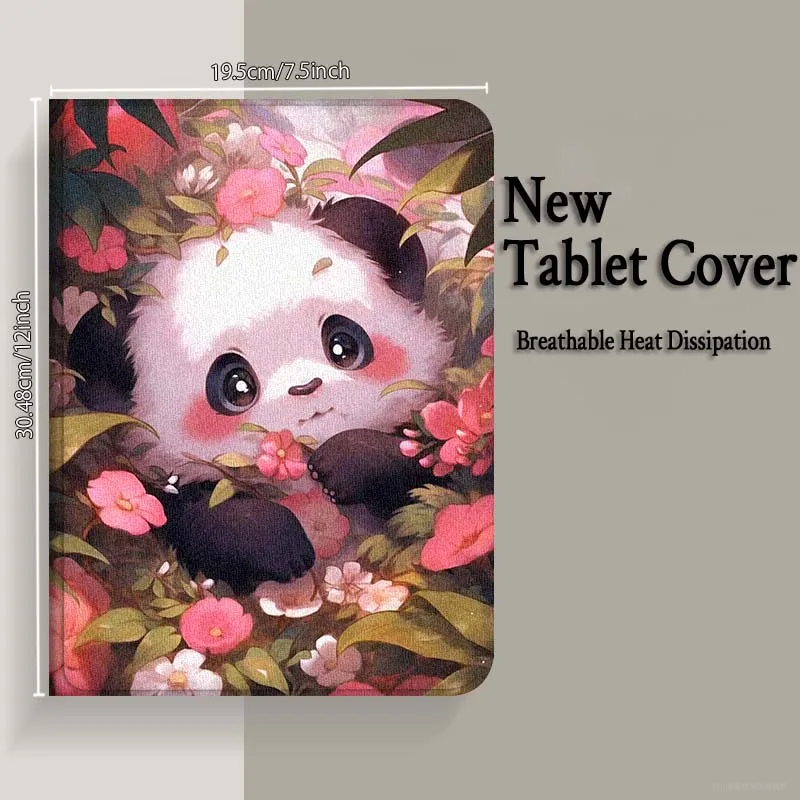 Funda para tableta Panda Cat Art Color flor para Xiaomi Redmi Mi Pad 4 5 6 6s 7 7s SE Pro 2 11 Plus Max 12,4 11,2 12,5 8,7 pulgadas - imagen 4