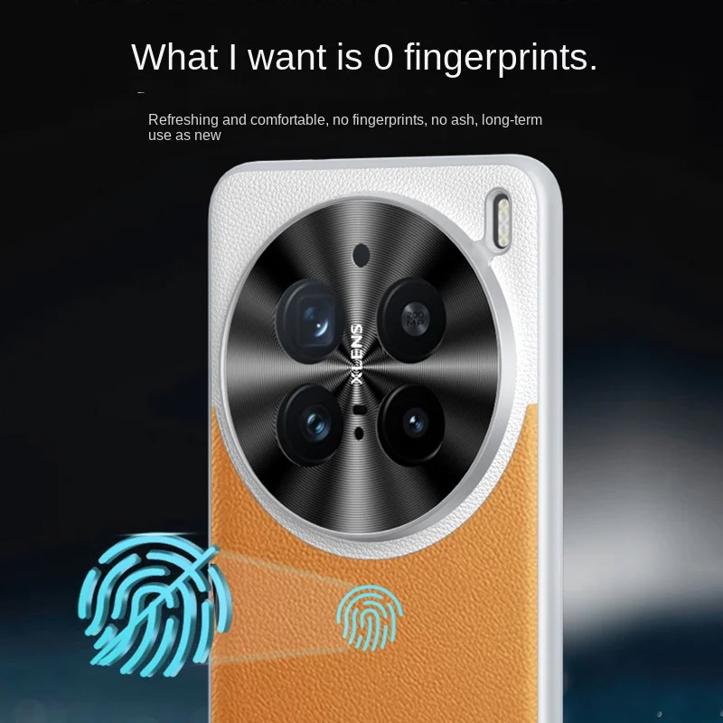 Para VIVO X200 Pro funda de lujo de cuero PU Color de piel a juego funda protectora trasera para VIVO X200 Pro Mini carcasa de teléfono - imagen 5