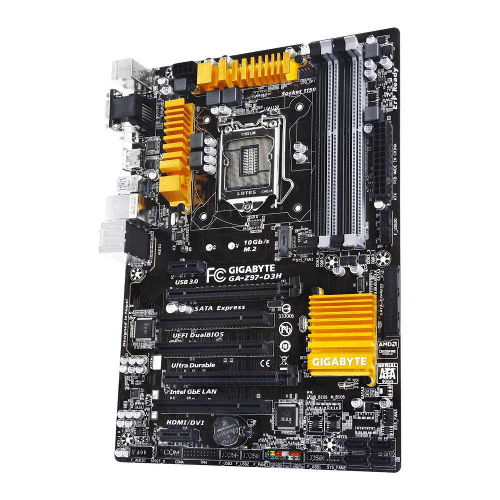 GIGABYTE-placa base GA-Z97-D3H LGA 1150 Intel Z97, HDMI, SATA, 6 Gb/s, USB 3,0, ATX - imagen 3