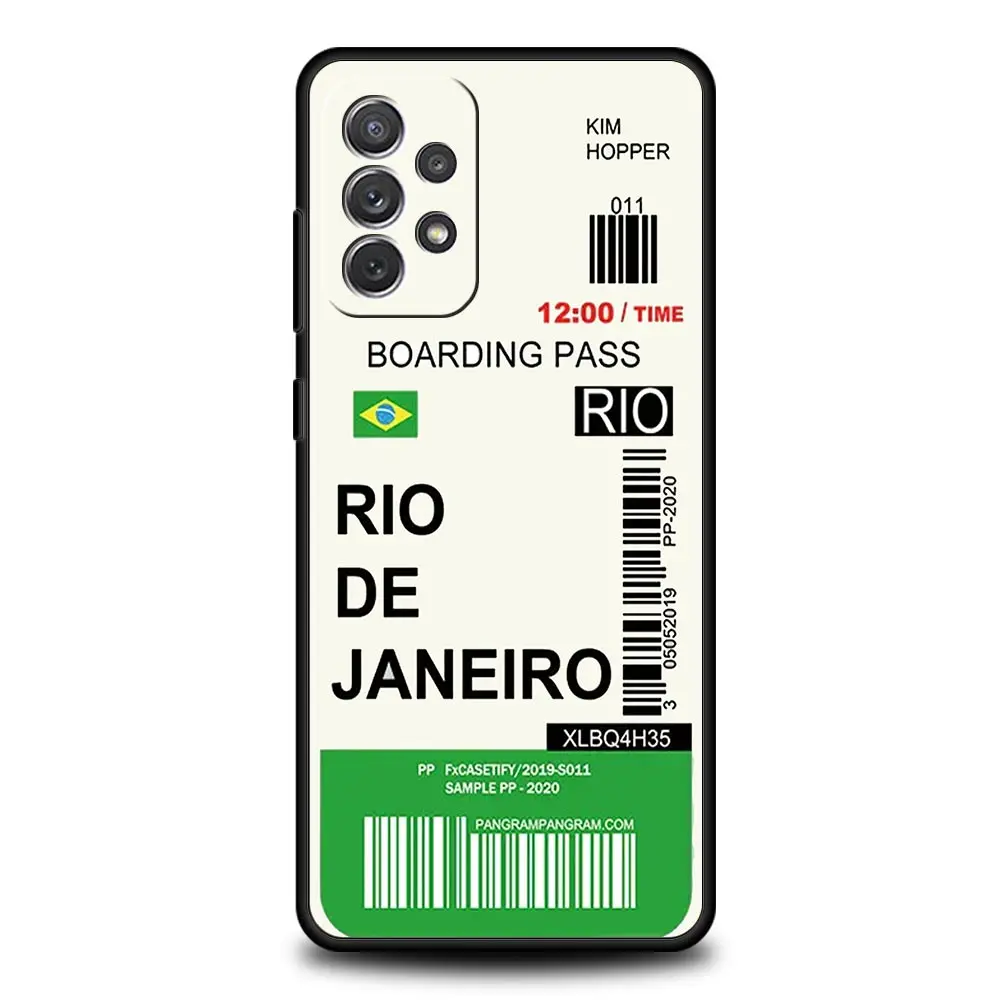 Billete de viaje para Ciudad Mundial, funda para Samsung A51, A71, A21S, A15, A25, A31, A41, A32, A23, A33, A53, A73, A05S, A13, 5G, A72 - imagen 4