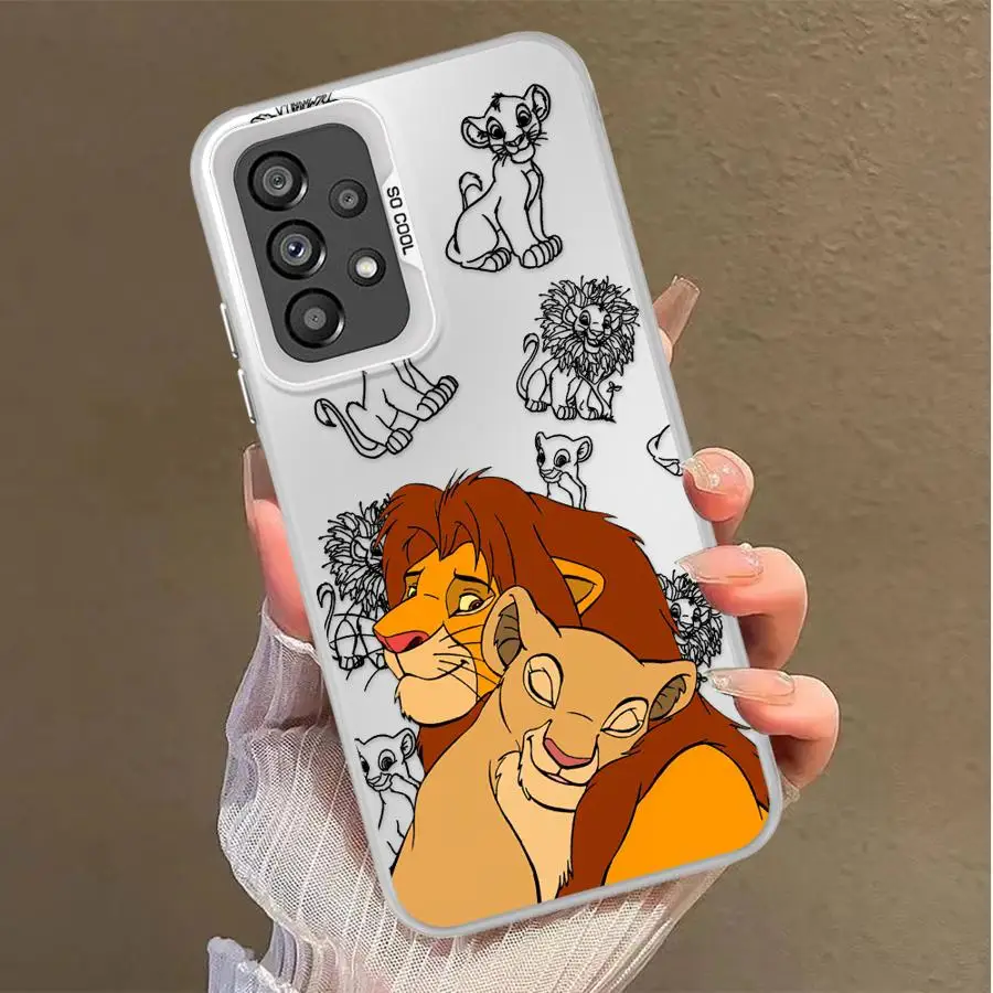 Disney Cute Lion King Soft Cover Phone Case For Samsung For Galaxy A13 A32 A23 A15 A22 A25 A14 A24 A16 A34 A12 - imagen 5