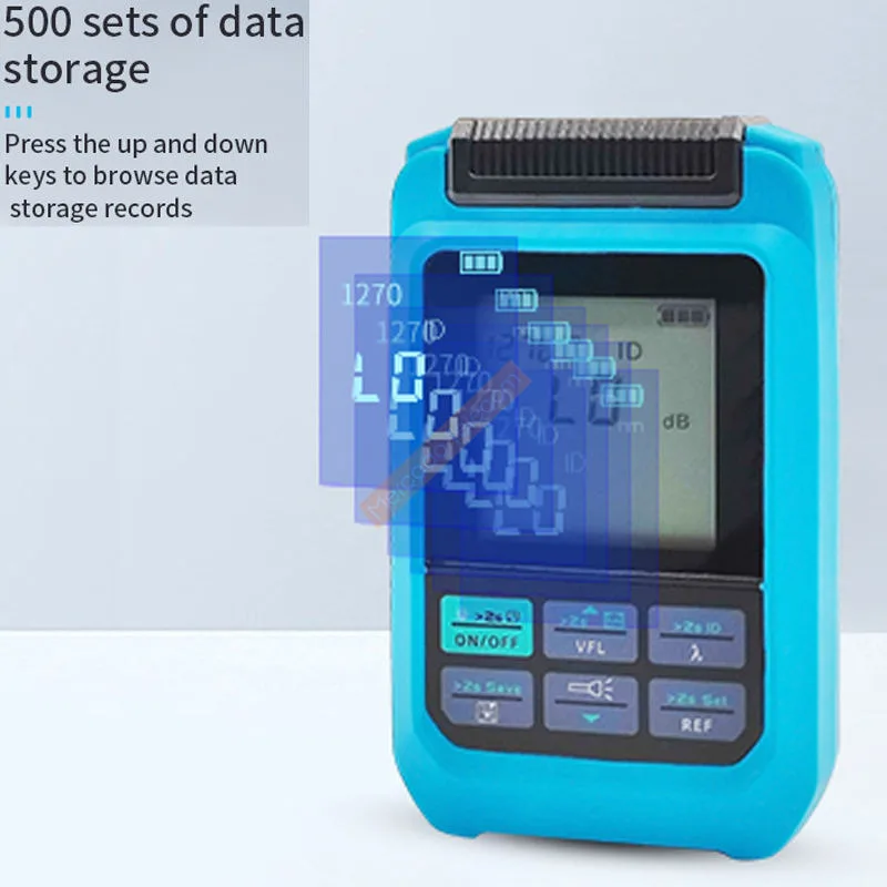 Nuevo medidor de potencia de fibra óptica multifunción 4 en 1 10MV -50 ~ + 30dBm localizador Visual de fallos -70 a + 10dBm Cable de red prueba láser - imagen 3