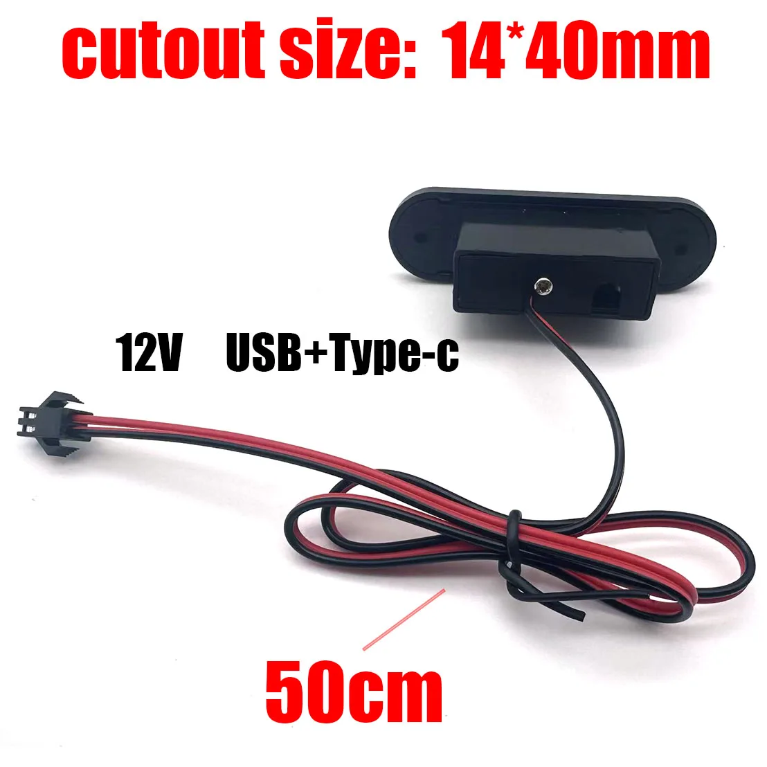 Mini distribuidor de carga USB tipo C integrado de 12V, adecuado para adaptador de carga de escritorio de oficina, adecuado para varios dispositivos, enchufe SM - imagen 4