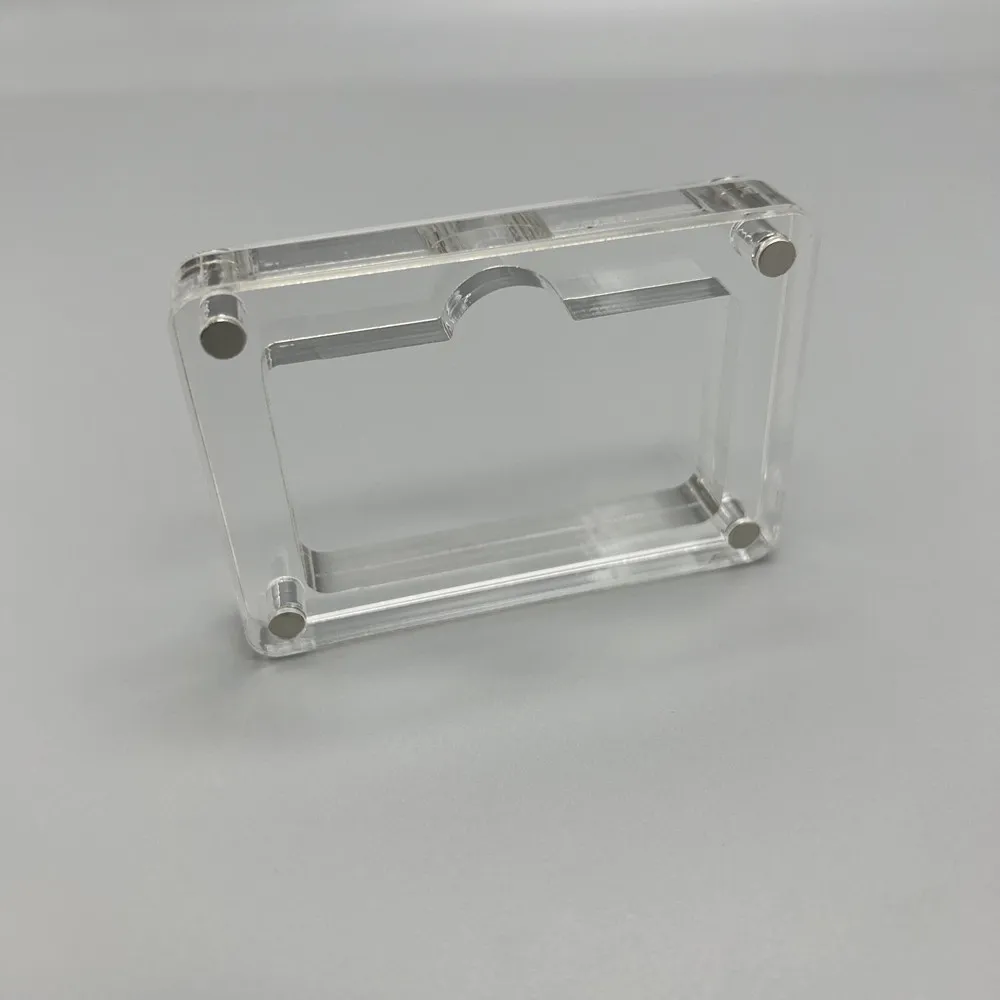 Cubierta de succión magnética acrílica de alta transparencia con una ranura, caja de almacenamiento para juegos, carcasa dura para cartucho para GameBoy ADVANCE GBA - imagen 4