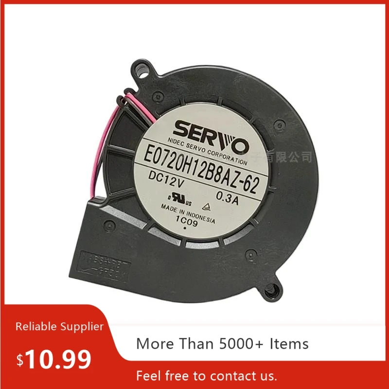 E0720H12B8AZ-62 para ventilador de proyector SERVO 7020: 12V 0.3A (4600RPM) 4 cables PWM/FG señal 70x70x20mm refrigeración