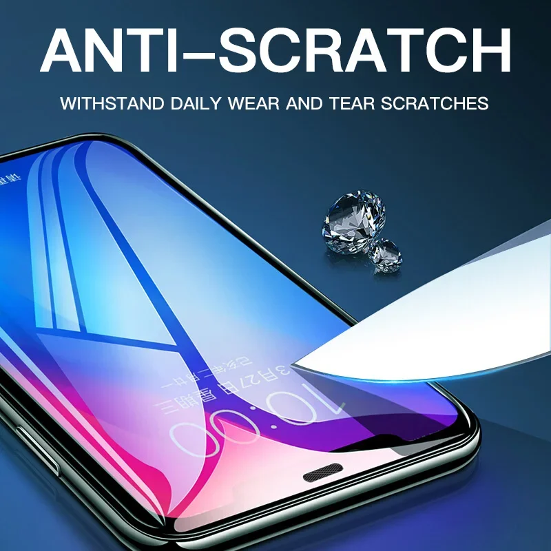 Vidrio templado para iPhone 11 12 13 14 15 Pro Max vidrio iPhone XR X XS 7 8 6 6s Plus 12 Mini SE Protector de pantalla de vidrio - imagen 4