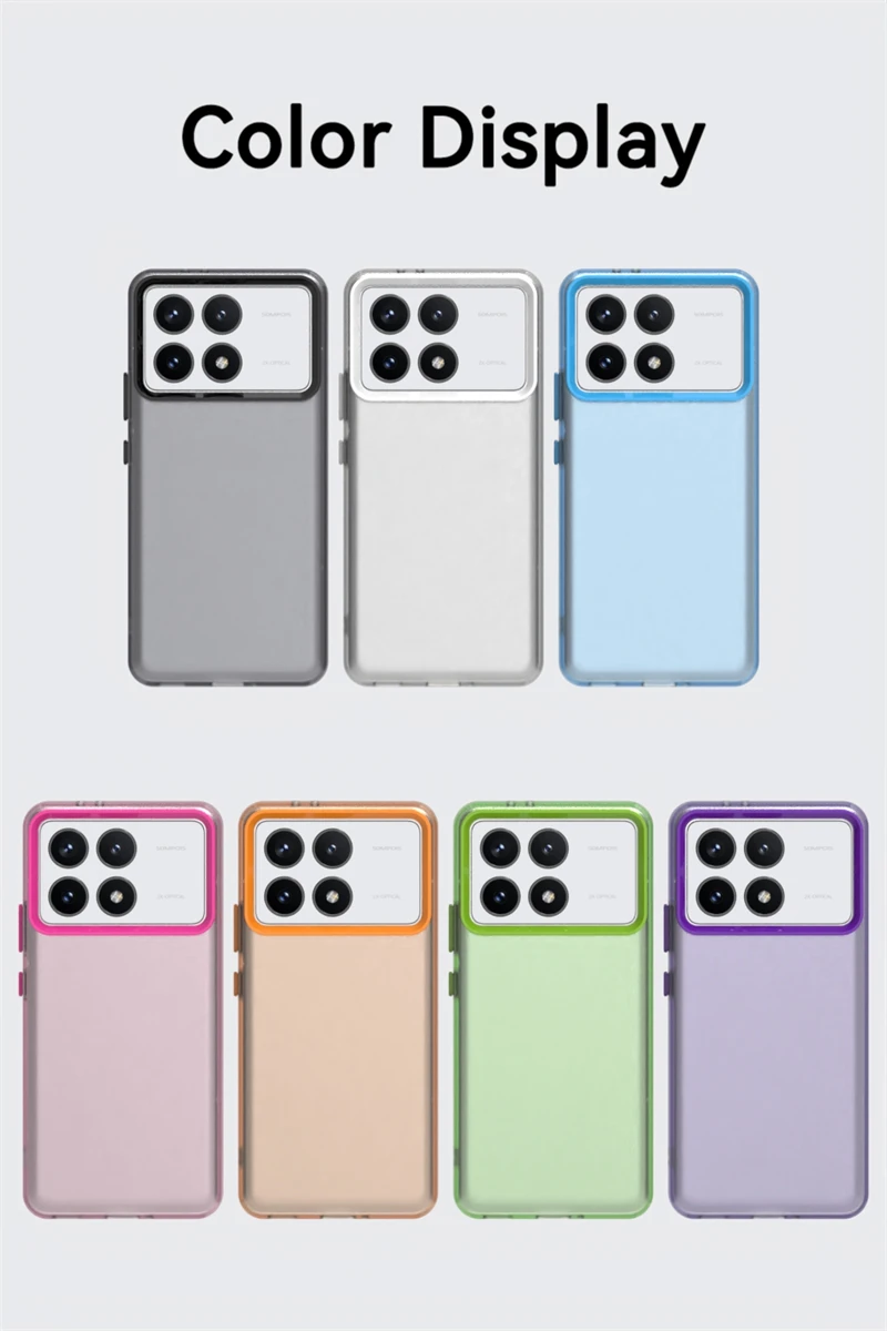 Funda transparente esmerilada para Xiaomi POCO F6 Pro, funda de silicona mate Simple TPU POCO F6 Pro, funda protectora para teléfono POCO F6 Pro - imagen 2