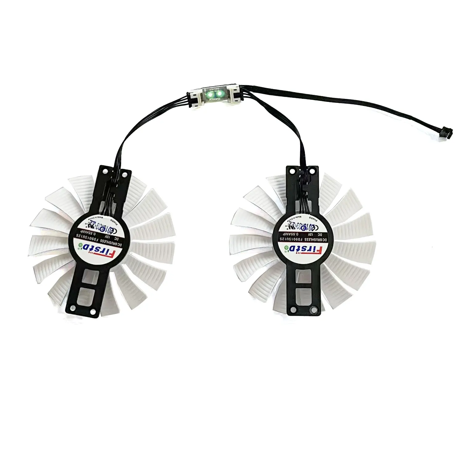 Nuevo Original 4 PIN 85MM FD9015U12S DC 12V 0.55A para EMTek GeForce GTX 1060 6GB HV ventilador de refrigeración de tarjeta gráfica monstruo blanco - imagen 2